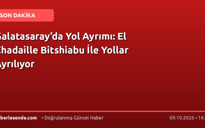 Galatasaray’da Yol Ayrımı: El Chadaille Bitshiabu İle Yollar Ayrılıyor