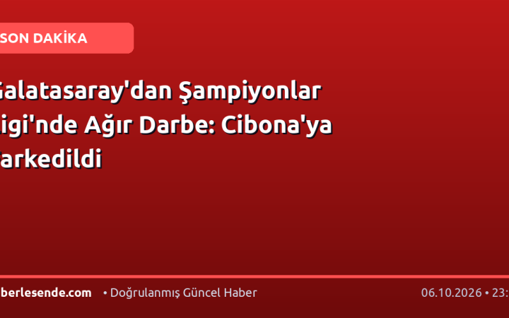 Galatasaray'dan Şampiyonlar Ligi'nde Ağır Darbe: Cibona'ya Farkedildi