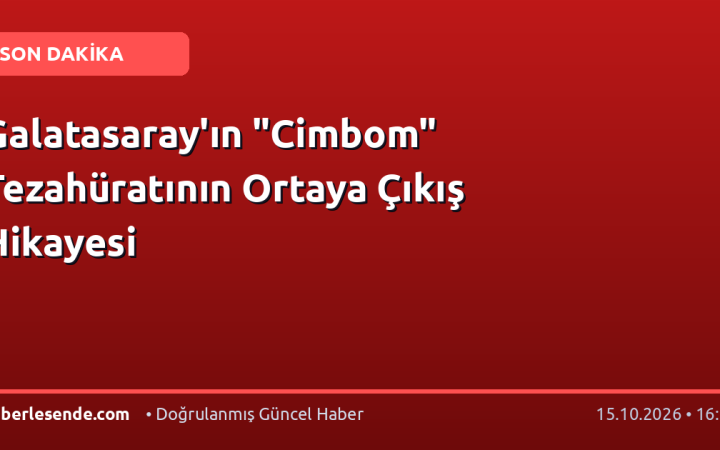 Galatasaray'ın "Cimbom" Tezahüratının Ortaya Çıkış Hikayesi