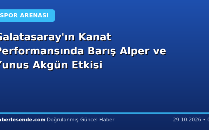 Galatasaray'ın Kanat Performansında Barış Alper ve Yunus Akgün Etkisi