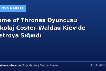 Game of Thrones Oyuncusu Nikolaj Coster-Waldau Kiev’de Metroya Sığındı