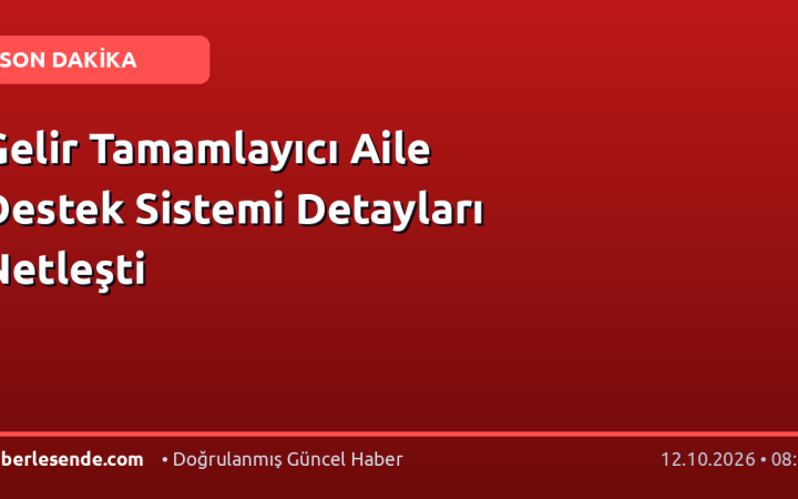Gelir Tamamlayıcı Aile Destek Sistemi Detayları Netleşti