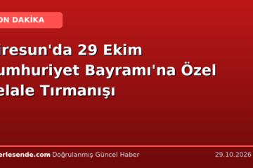 Giresun'da 29 Ekim Cumhuriyet Bayramı'na Özel Şelale Tırmanışı