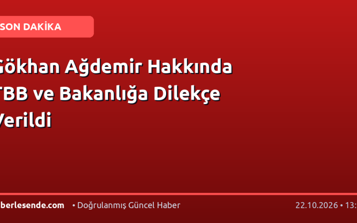 Gökhan Ağdemir Hakkında TBB ve Bakanlığa Dilekçe Verildi