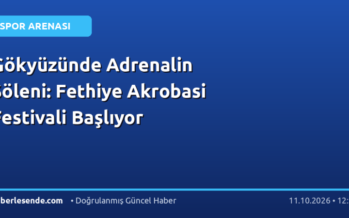 Gökyüzünde Adrenalin Şöleni: Fethiye Akrobasi Festivali Başlıyor