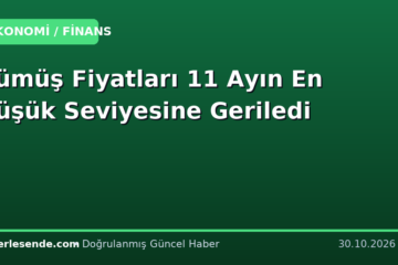 Gümüş Fiyatları 11 Ayın En Düşük Seviyesine Geriledi