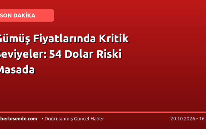 Gümüş Fiyatlarında Kritik Seviyeler: 54 Dolar Riski Masada