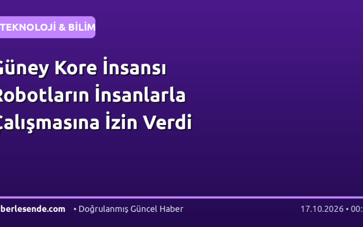 Güney Kore İnsansı Robotların İnsanlarla Çalışmasına İzin Verdi