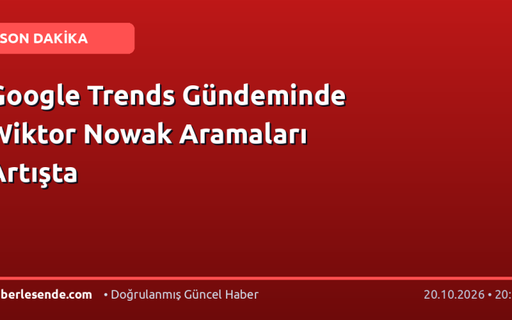 Google Trends Gündeminde Wiktor Nowak Aramaları Artışta