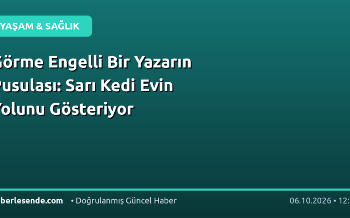 Görme Engelli Bir Yazarın Pusulası: Sarı Kedi Evin Yolunu Gösteriyor