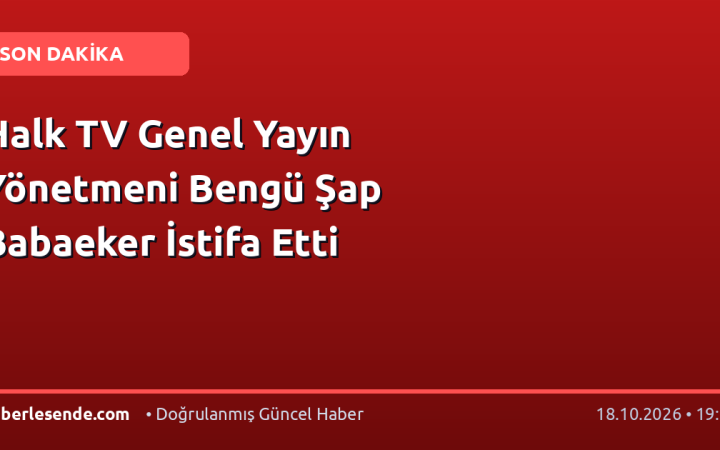 Halk TV Genel Yayın Yönetmeni Bengü Şap Babaeker İstifa Etti