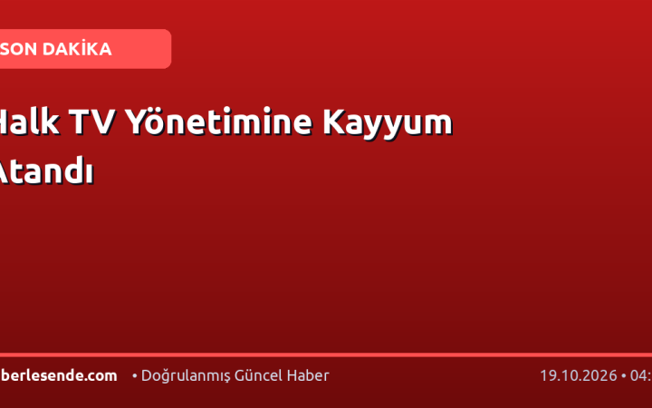Halk TV Yönetimine Kayyum Atandı