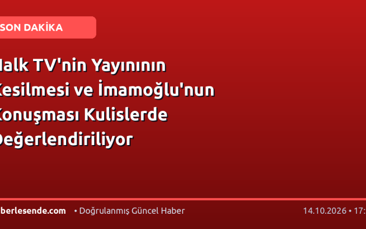 Halk TV'nin Yayınının Kesilmesi ve İmamoğlu'nun Konuşması Kulislerde Değerlendiriliyor
