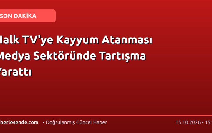Halk TV'ye Kayyum Atanması Medya Sektöründe Tartışma Yarattı