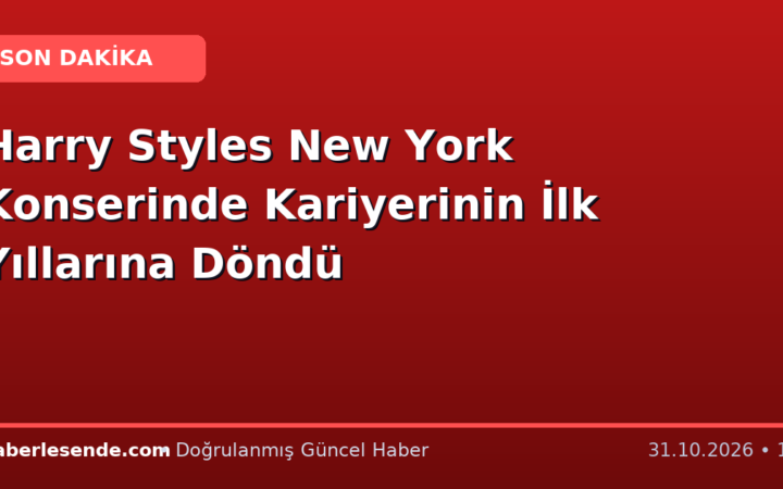 Harry Styles New York Konserinde Kariyerinin İlk Yıllarına Döndü