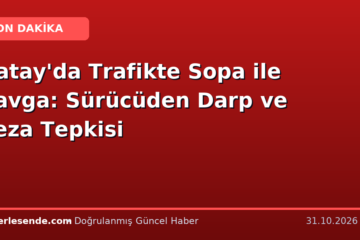 Hatay'da Trafikte Sopa ile Kavga: Sürücüden Darp ve Ceza Tepkisi