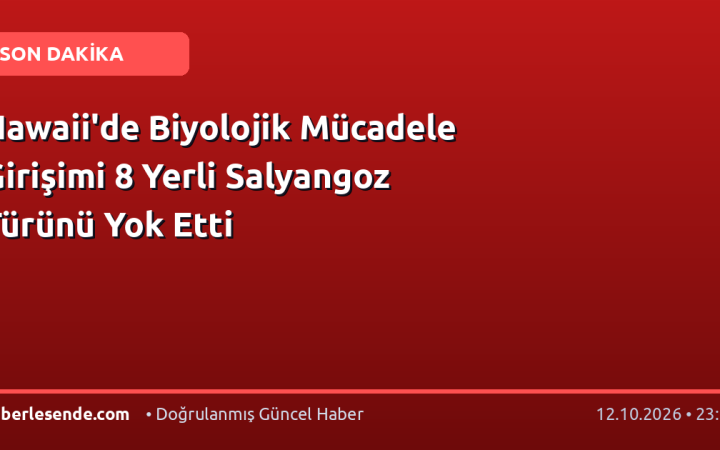 Hawaii'de Biyolojik Mücadele Girişimi 8 Yerli Salyangoz Türünü Yok Etti