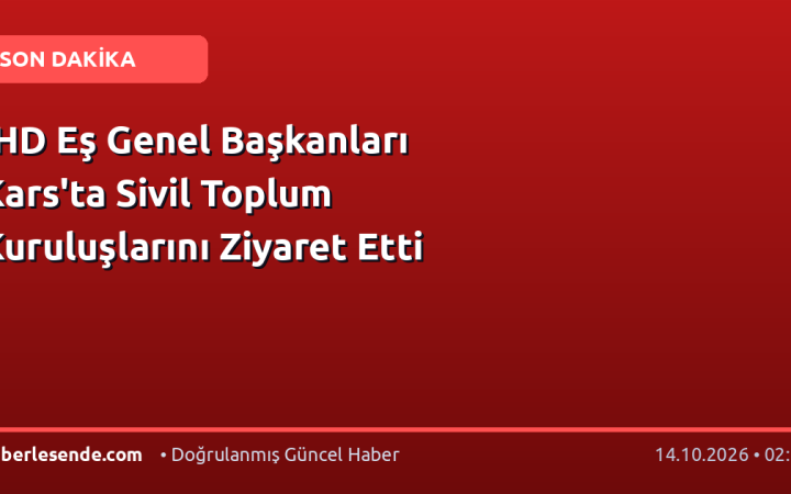 İHD Eş Genel Başkanları Kars'ta Sivil Toplum Kuruluşlarını Ziyaret Etti