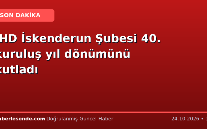 İHD İskenderun Şubesi 40. kuruluş yıl dönümünü kutladı