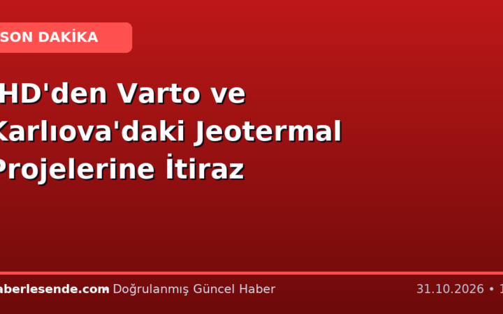 İHD'den Varto ve Karlıova'daki Jeotermal Projelerine İtiraz