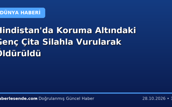 Hindistan'da Koruma Altındaki Genç Çita Silahla Vurularak Öldürüldü