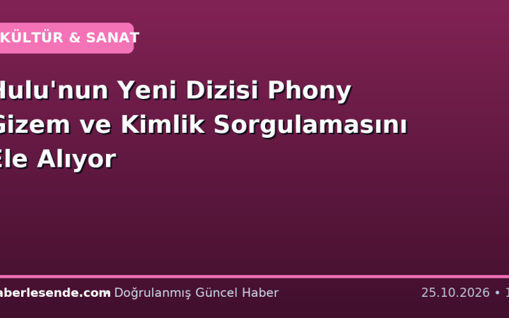 Hulu'nun Yeni Dizisi Phony Gizem ve Kimlik Sorgulamasını Ele Alıyor