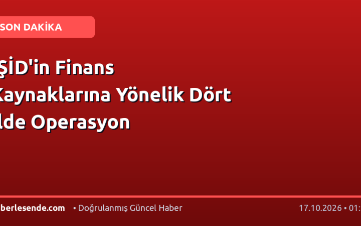 IŞİD'in Finans Kaynaklarına Yönelik Dört İlde Operasyon