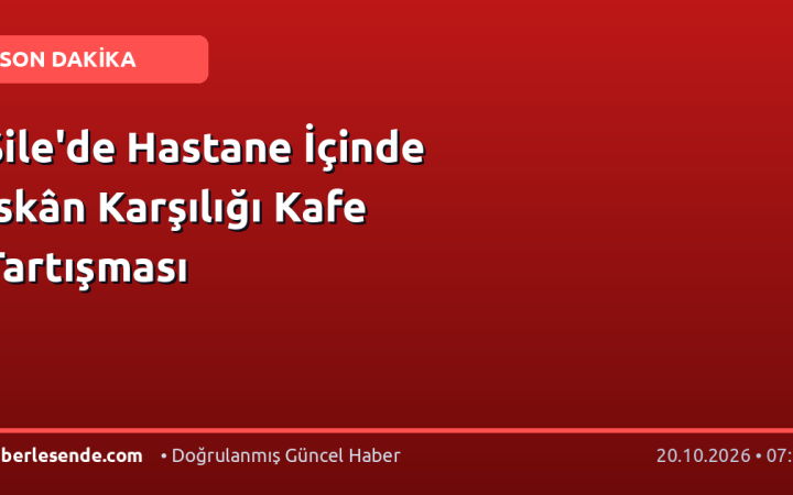 Şile'de Hastane İçinde İskân Karşılığı Kafe Tartışması