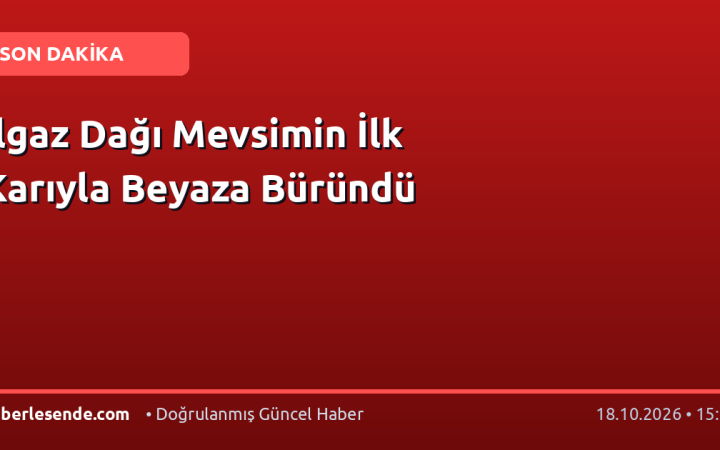 Ilgaz Dağı Mevsimin İlk Karıyla Beyaza Büründü