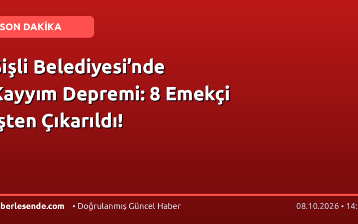 Şişli Belediyesi’nde Kayyım Depremi: 8 Emekçi İşten Çıkarıldı!
