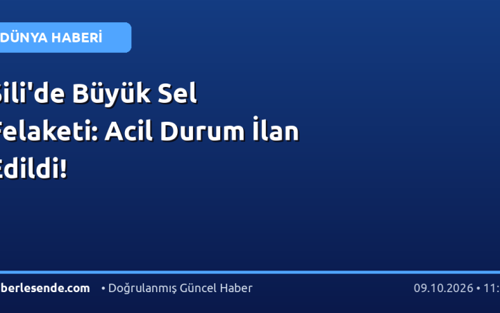 Şili'de Büyük Sel Felaketi: Acil Durum İlan Edildi!