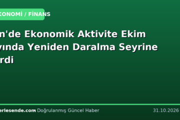 Çin'de Ekonomik Aktivite Ekim Ayında Yeniden Daralma Seyrine Girdi