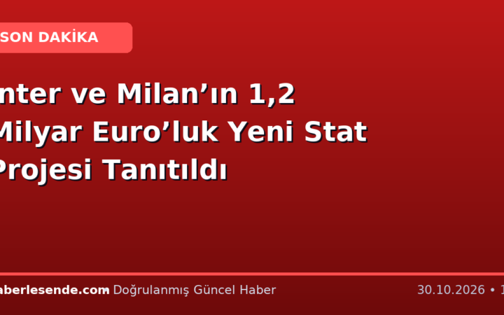 Inter ve Milan’ın 1,2 Milyar Euro’luk Yeni Stat Projesi Tanıtıldı