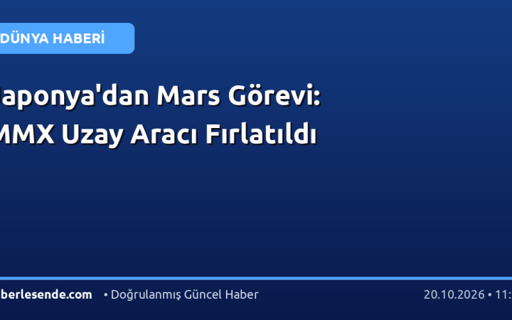 Japonya'dan Mars Görevi: MMX Uzay Aracı Fırlatıldı