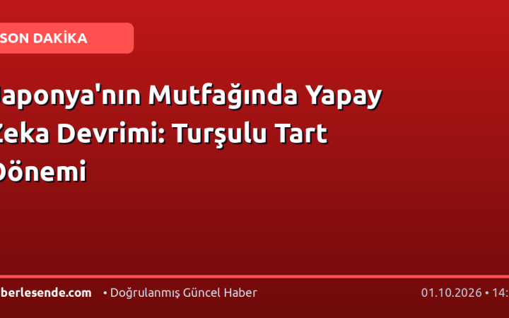 Japonya'nın Mutfağında Yapay Zeka Devrimi: Turşulu Tart Dönemi