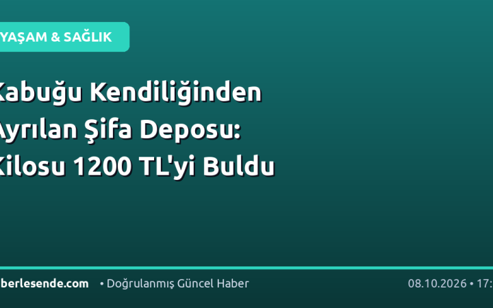 Kabuğu Kendiliğinden Ayrılan Şifa Deposu: Kilosu 1200 TL'yi Buldu