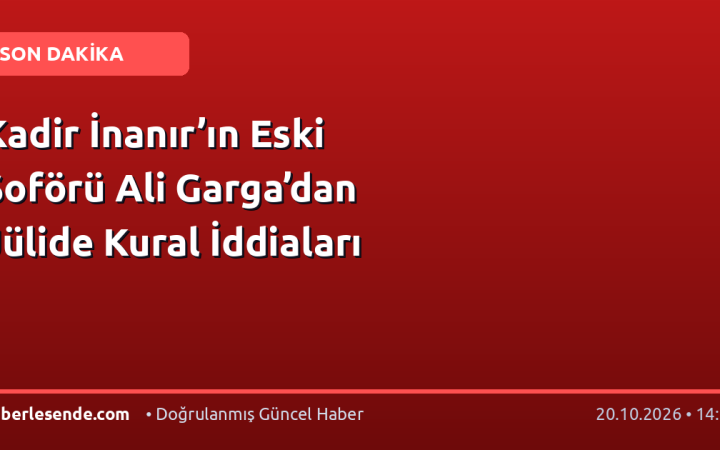Kadir İnanır’ın Eski Şoförü Ali Garga’dan Jülide Kural İddiaları