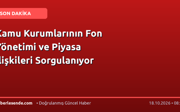 Kamu Kurumlarının Fon Yönetimi ve Piyasa İlişkileri Sorgulanıyor