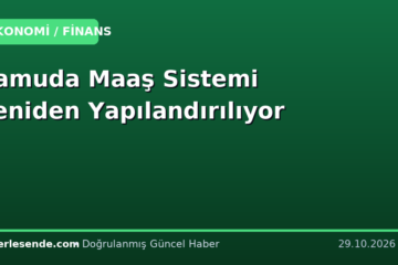 Kamuda Maaş Sistemi Yeniden Yapılandırılıyor