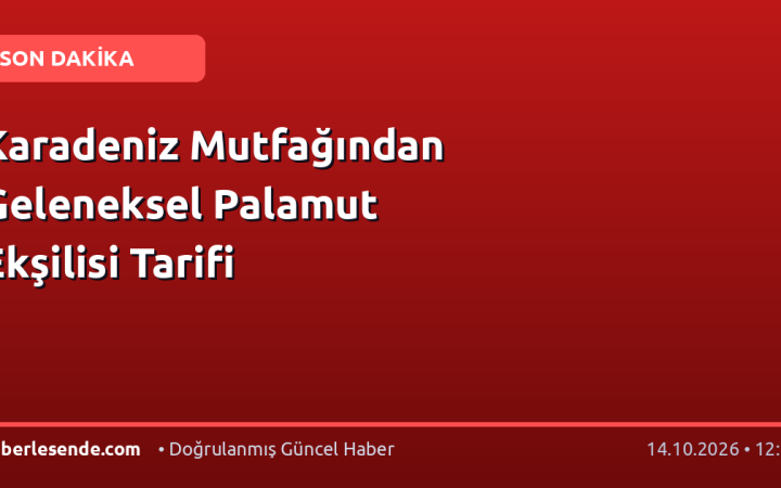 Karadeniz Mutfağından Geleneksel Palamut Ekşilisi Tarifi