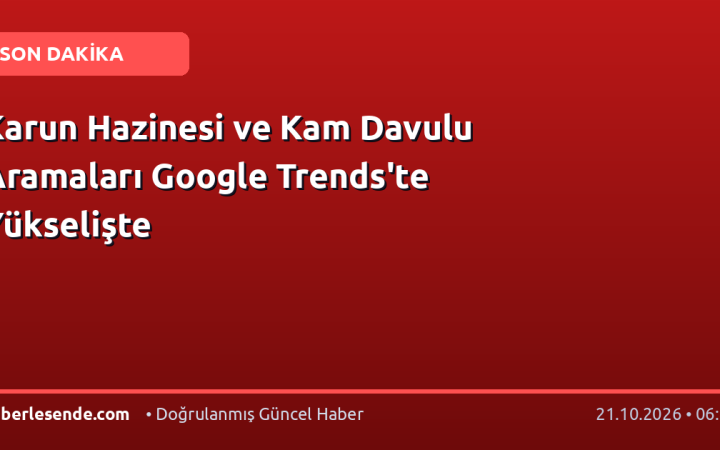 Karun Hazinesi ve Kam Davulu Aramaları Google Trends'te Yükselişte