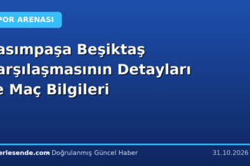 Kasımpaşa Beşiktaş Karşılaşmasının Detayları ve Maç Bilgileri