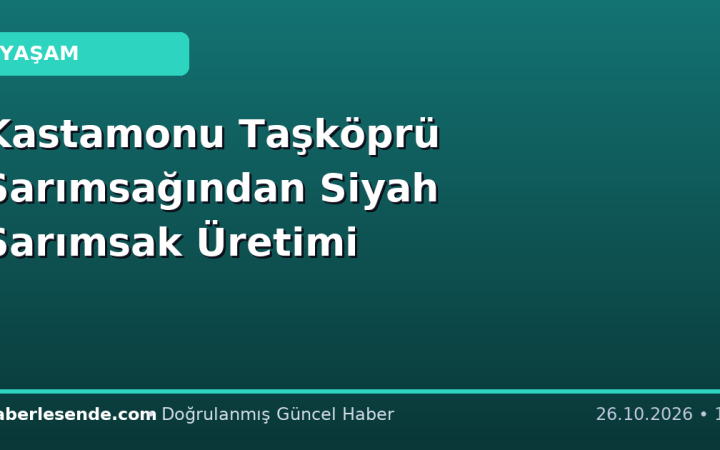 Kastamonu Taşköprü Sarımsağından Siyah Sarımsak Üretimi