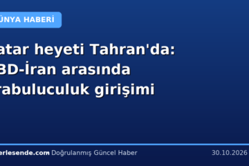 Katar heyeti Tahran'da: ABD-İran arasında arabuluculuk girişimi