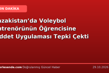 Kazakistan’da Voleybol Antrenörünün Öğrencisine Şiddet Uygulaması Tepki Çekti