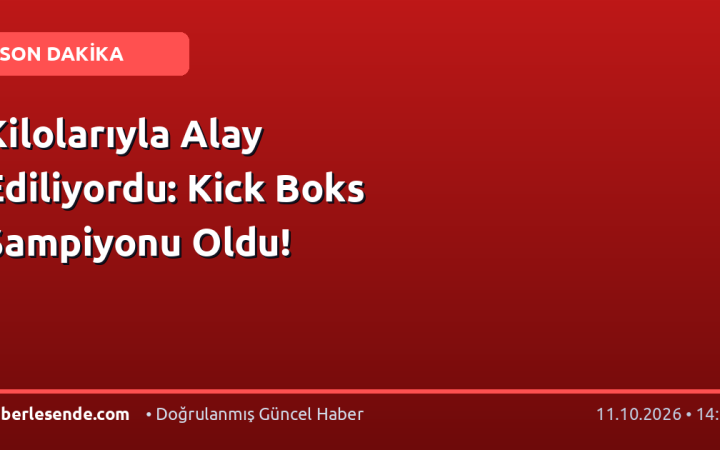 Kilolarıyla Alay Ediliyordu: Kick Boks Şampiyonu Oldu!