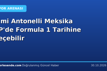 Kimi Antonelli Meksika GP'de Formula 1 Tarihine Geçebilir