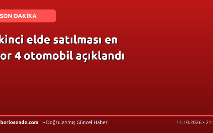 İkinci elde satılması en zor 4 otomobil açıklandı