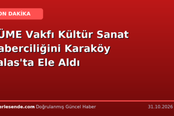 KÜME Vakfı Kültür Sanat Haberciliğini Karaköy Palas'ta Ele Aldı