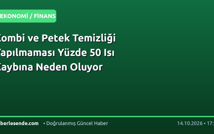 Kombi ve Petek Temizliği Yapılmaması Yüzde 50 Isı Kaybına Neden Oluyor